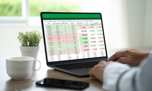 Classroom Advanced Excel training with data analysis, pivot tables, and charts